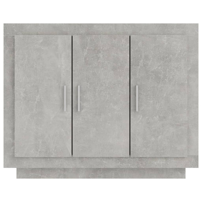Credenza Grigio Cemento 92x35x75 cm in Legno Multistrato 811839