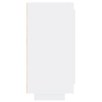 Credenza Bianco Lucido 92x35x75 cm in Legno Compensato 811841