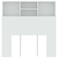 Testiera con Contenitore Bianco 100x19x103,5 cm 811844