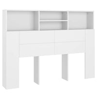 Mobiletto con testiera bianco 140x19x103,5 cm 811862