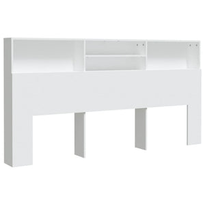 Testiera con Contenitore-Testata del letto Bianco 200x19x103,5 cm