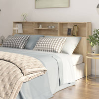 Testiera con Contenitore Rovere Sonoma 200x19x103,5 cm cod mxl 58362