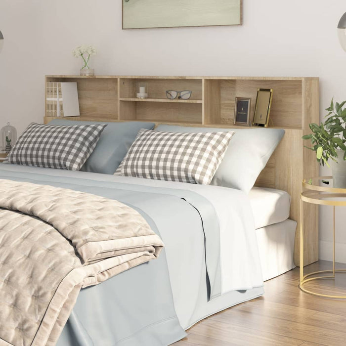 Testiera con Contenitore Rovere Sonoma 200x19x103,5 cm cod mxl 58362