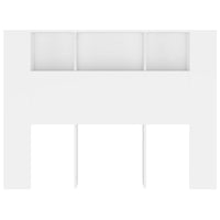 Testiera con Scomparti Bianca 140x18,5x104,5 cm