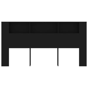 Testiera con Scomparti Nero 200x18,5x104,5 cm 811953