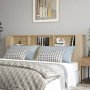 Testiera con Scomparti-Testata con Ripiani Rovere Sonoma 220x18,5x104,5 cm