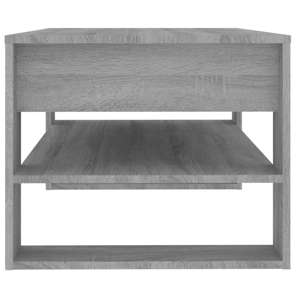 Tavolino da Salotto Grigio Sonoma 102x55x45cm Legno Multistrato 816929