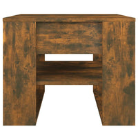 Tavolino da Salotto-Tavolino da soggiorno-Tavolo Rovere Fumo 55,5x55x45 cm Legno Multistrato