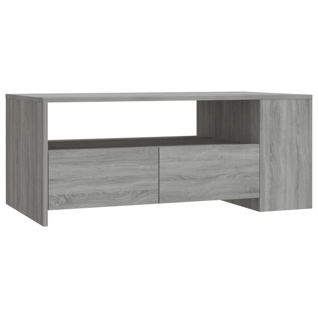 Tavolino da Salotto Grigio Sonoma 102x55x42cm Legno Multistrato 816935