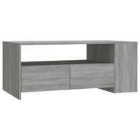 Tavolino da Salotto Grigio Sonoma 102x55x42cm Legno Multistrato 816935