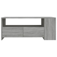 Tavolino da Salotto Grigio Sonoma 102x55x42cm Legno Multistrato cod mxl 11777