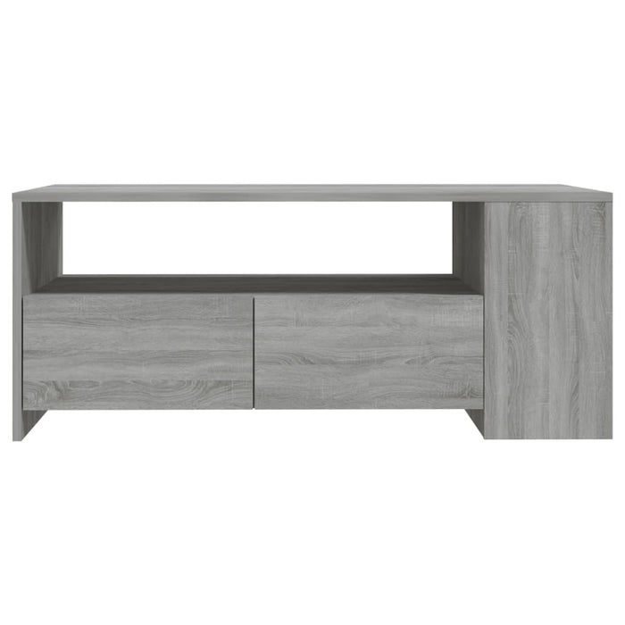 Tavolino da Salotto Grigio Sonoma 102x55x42cm Legno Multistrato cod mxl 11777