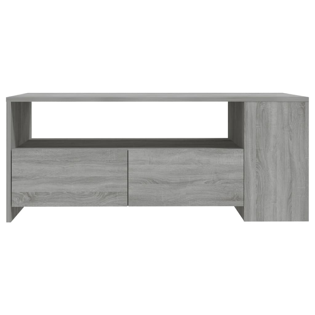 Tavolino da Salotto Grigio Sonoma 102x55x42cm Legno Multistrato 816935