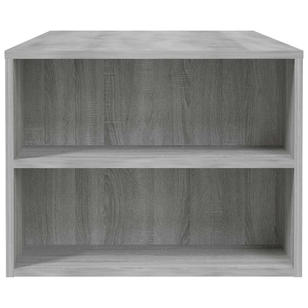 Tavolino da Salotto Grigio Sonoma 102x55x42cm Legno Multistrato 816935