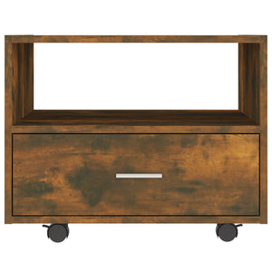 Tavolino da Salotto Rovere Fumo 55x55x40 cm Legno Multistrato