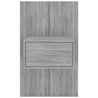 Comodino a Muro Grigio Sonoma 816954