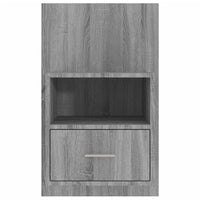 Comodini a Muro 2 pz-Set di 2 Tavolino da notte Grigio Sonoma 461410