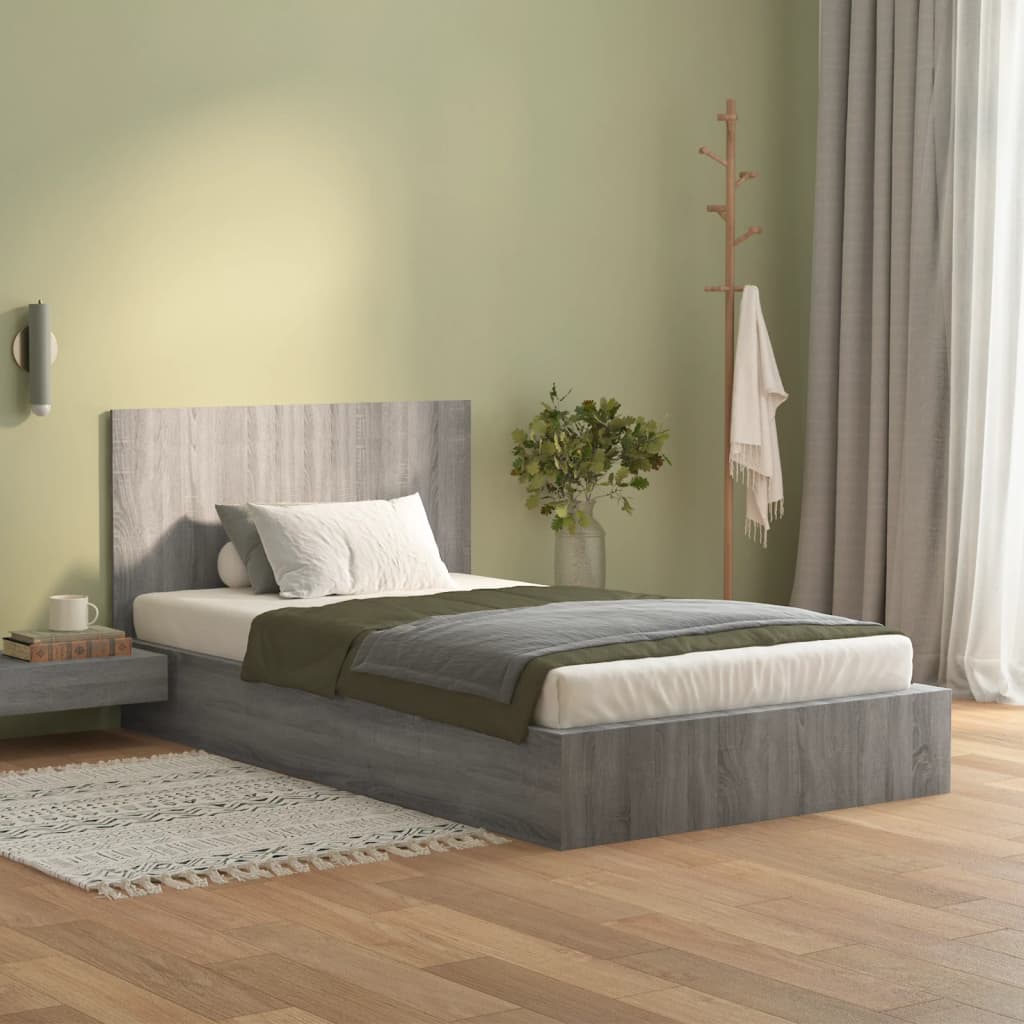 Testiera Letto Grigio Sonoma 120x1,5x80 cm Legno Ingegnerizzato 816971