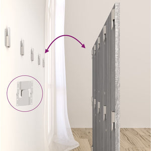 Testiera Letto Grigio Sonoma 160x1,5x80 cm Legno Ingegnerizzato cod mxl 66574