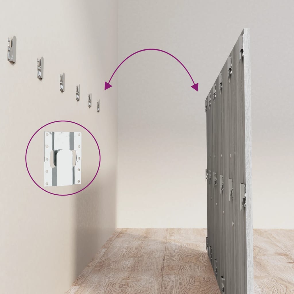 Testiera Letto Grigio Sonoma 200x1,5x80 cm Legno Ingegnerizzato 816977