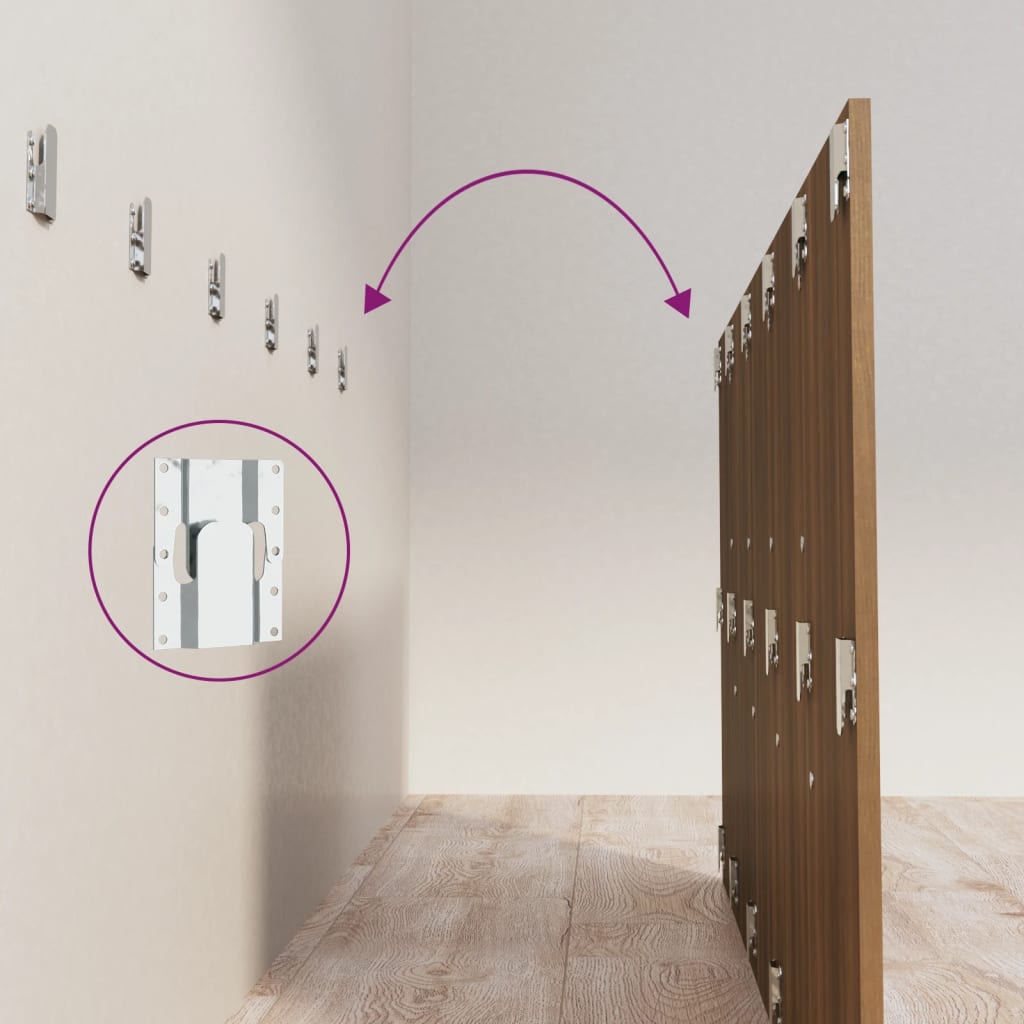 Testiera Letto Rovere Marrone 200x1,5x80 cm Legno Multistrato 816978