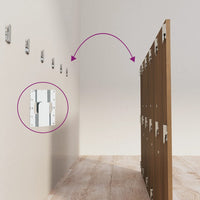 Testiera Letto Rovere Marrone 200x1,5x80 cm Legno Multistrato 816978