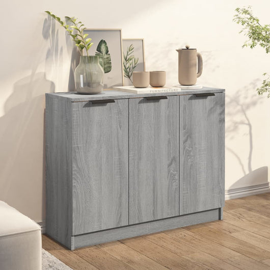 Credenza-Buffet-Armadio da cucina Grigio Sonoma 90,5x30x70 cm in Legno Multistrato