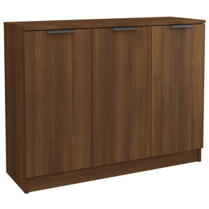 Credenza Rovere Marrone 90,5x30x70 cm in Legno Multistrato 817026