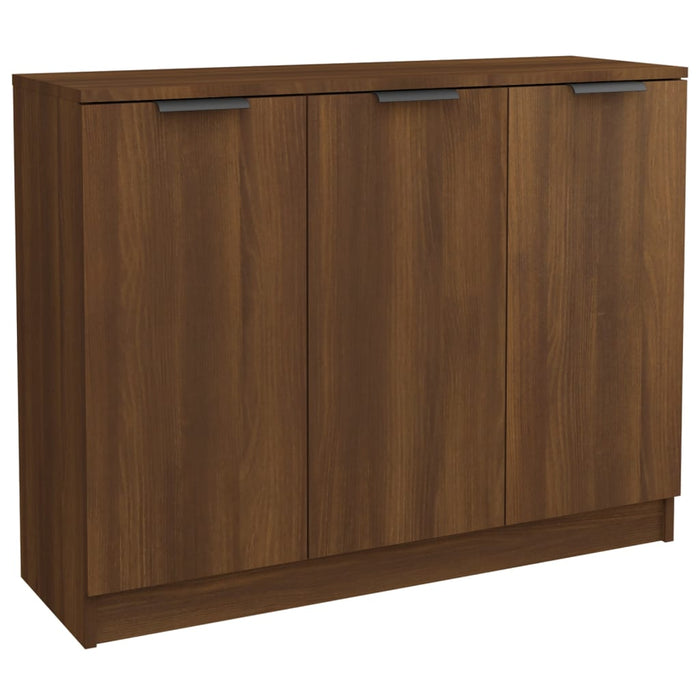 Credenza Rovere Marrone 90,5x30x70 cm in Legno Multistrato 817026