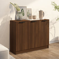 Credenza Rovere Marrone 90,5x30x70 cm in Legno Multistrato 817026