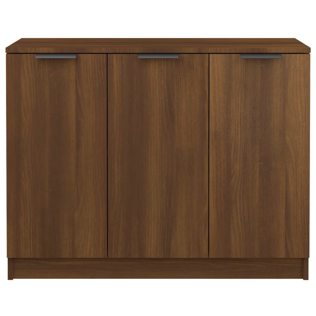 Credenza Rovere Marrone 90,5x30x70 cm in Legno Multistrato 817026