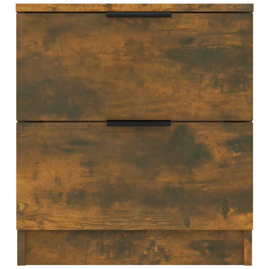 Comodino Rovere Fumo in Legno Multistrato 817033