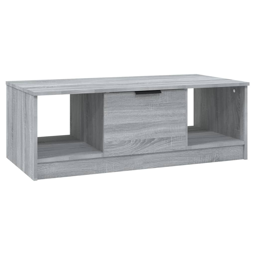 Tavolino da Salotto Grigio Sonoma 102x50x36cm Legno Multistrato cod mxl 7221