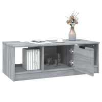 Tavolino da Salotto Grigio Sonoma 102x50x36cm Legno Multistrato cod mxl 7221