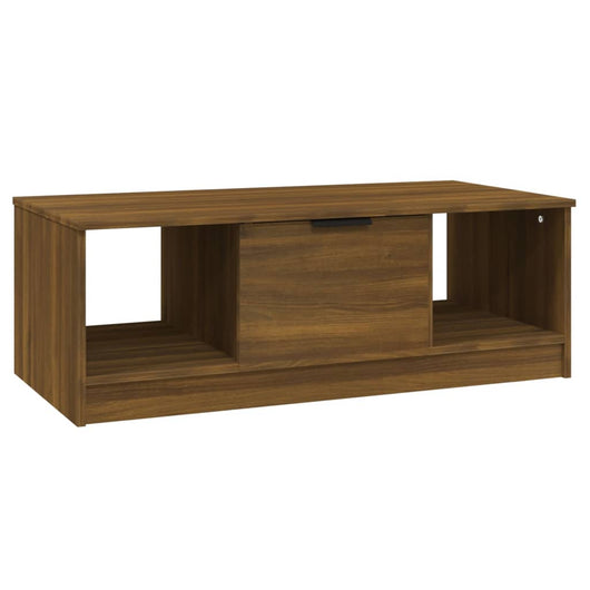 Tavolino Salotto-Tavolino da soggiorno-Tavolo Rovere Marrone 102x50x36 cm Legno Multistrato