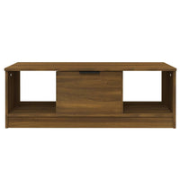 Tavolino Salotto-Tavolino da soggiorno-Tavolo Rovere Marrone 102x50x36 cm Legno Multistrato