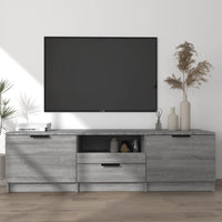 Mobile TV-Credenza TV-Console TV Grigio Sonoma 140x35x40 cm in Legno Ingegnerizzato