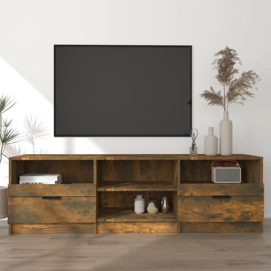 Mobile TV-Credenza per TV-Console TV Rovere Fumo 150x33,5x45 cm in Legno Ingegnerizzato