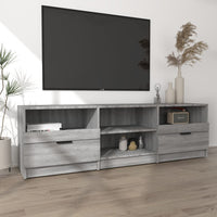 Mobile TV Grigio Sonoma 150x33,5x45 cm in Legno Ingegnerizzato cod mxl 24838