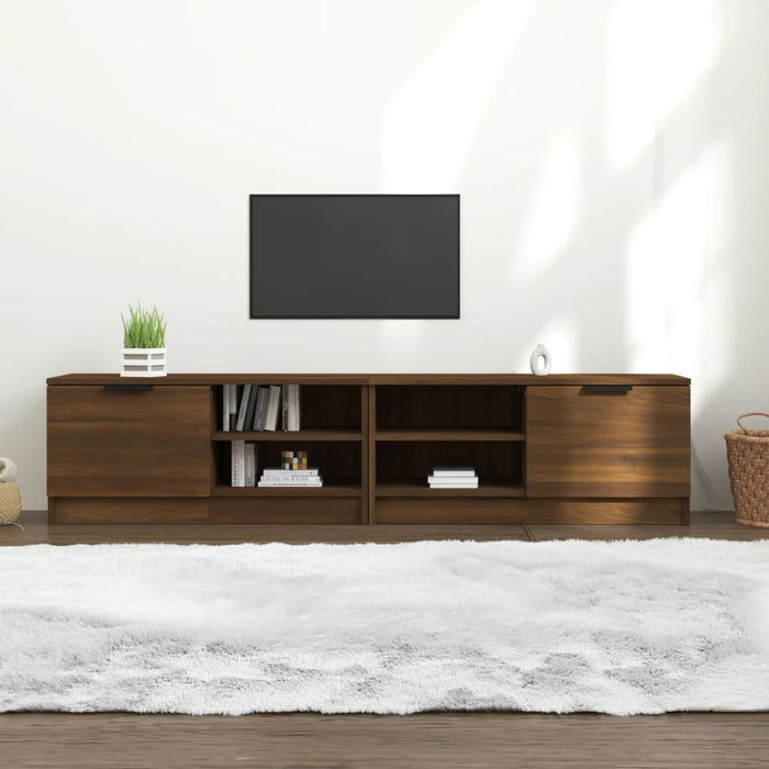 Mobili TV 2 pz Rovere Marrone 80x35x36,5cm in Legno Multistrato cod mxl 7556