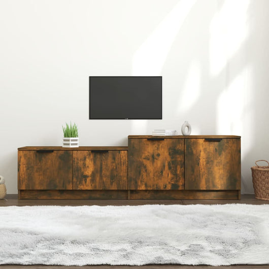 Mobile TV-Credenza per TV-Console TV Rovere Fumo 158,5x36x45 cm in Legno Multistrato