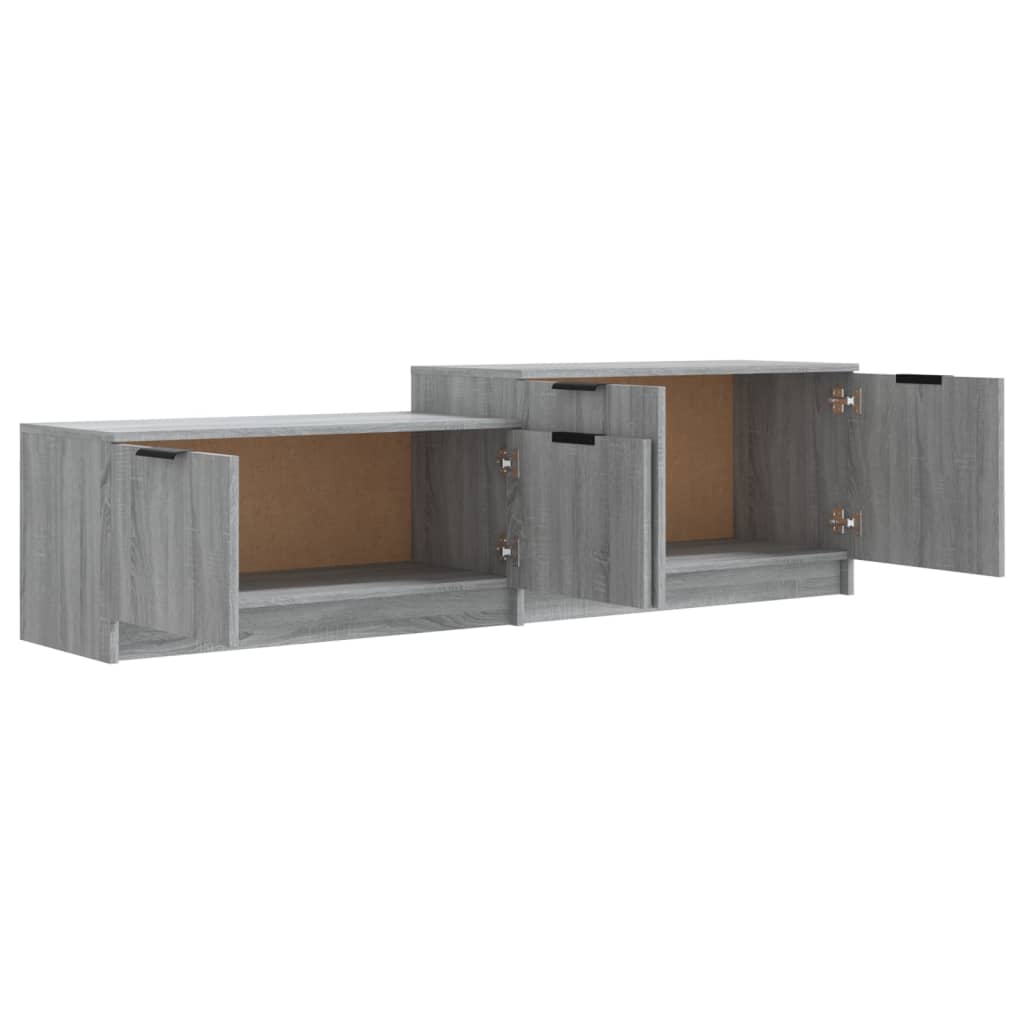 Mobile TV Grigio Sonoma 158,5x36x45 cm in Legno Multistrato 817124