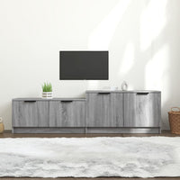 Mobile TV Grigio Sonoma 158,5x36x45 cm in Legno Multistrato 817124