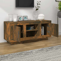 Mobile TV-Credenza per TV-Console TV Rovere Fumo 102x35x45 cm in Legno Multistrato 333478