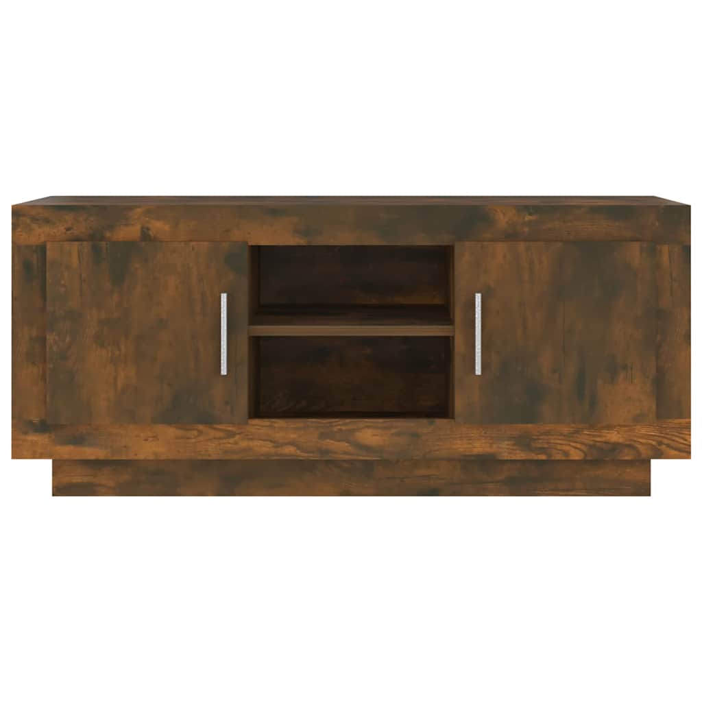 Mobile TV-Credenza per TV-Console TV Rovere Fumo 102x35x45 cm in Legno Multistrato 333478