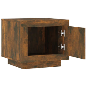 Tavolino da Salotto Rovere Fumo 51x50x45cm in Legno Multistrato 817228