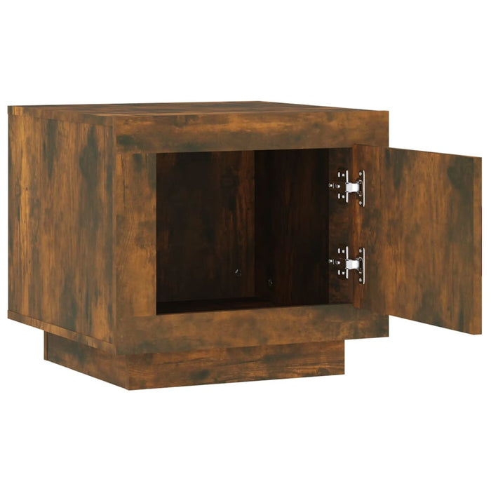 Tavolino da Salotto Rovere Fumo 51x50x45cm in Legno Multistrato 817228