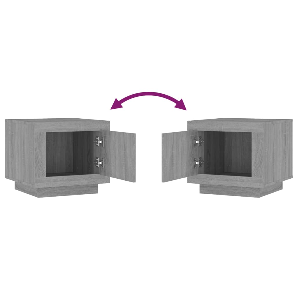 Tavolino da Salotto Grigio Sonoma 51x50x45cm Legno Multistrato 817229