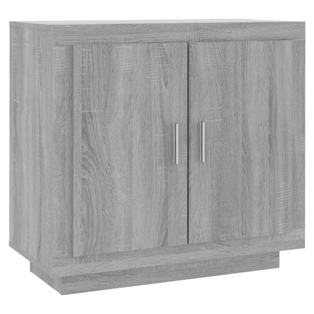 Credenza Grigio Sonoma 80x40x75 cm in Legno Multistrato 817235