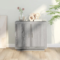 Credenza Grigio Sonoma 80x40x75 cm in Legno Multistrato 817235